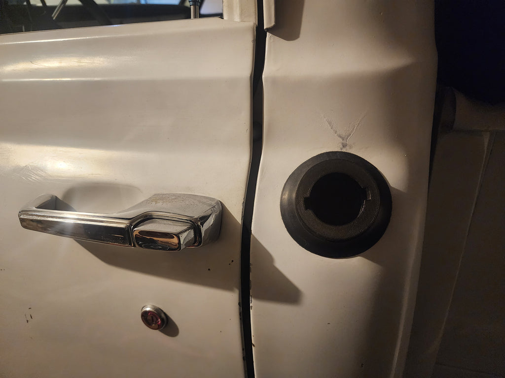 Gas Tank Hole Cover Fits Original Gas Cap & Grommet  Made for 1967-1972 Chevy C10 GMC Black ASA