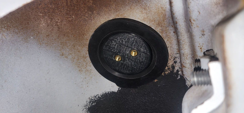 Gas Tank Hole Cover Fits Original Gas Cap & Grommet  Made for 1967-1972 Chevy C10 GMC Black ASA