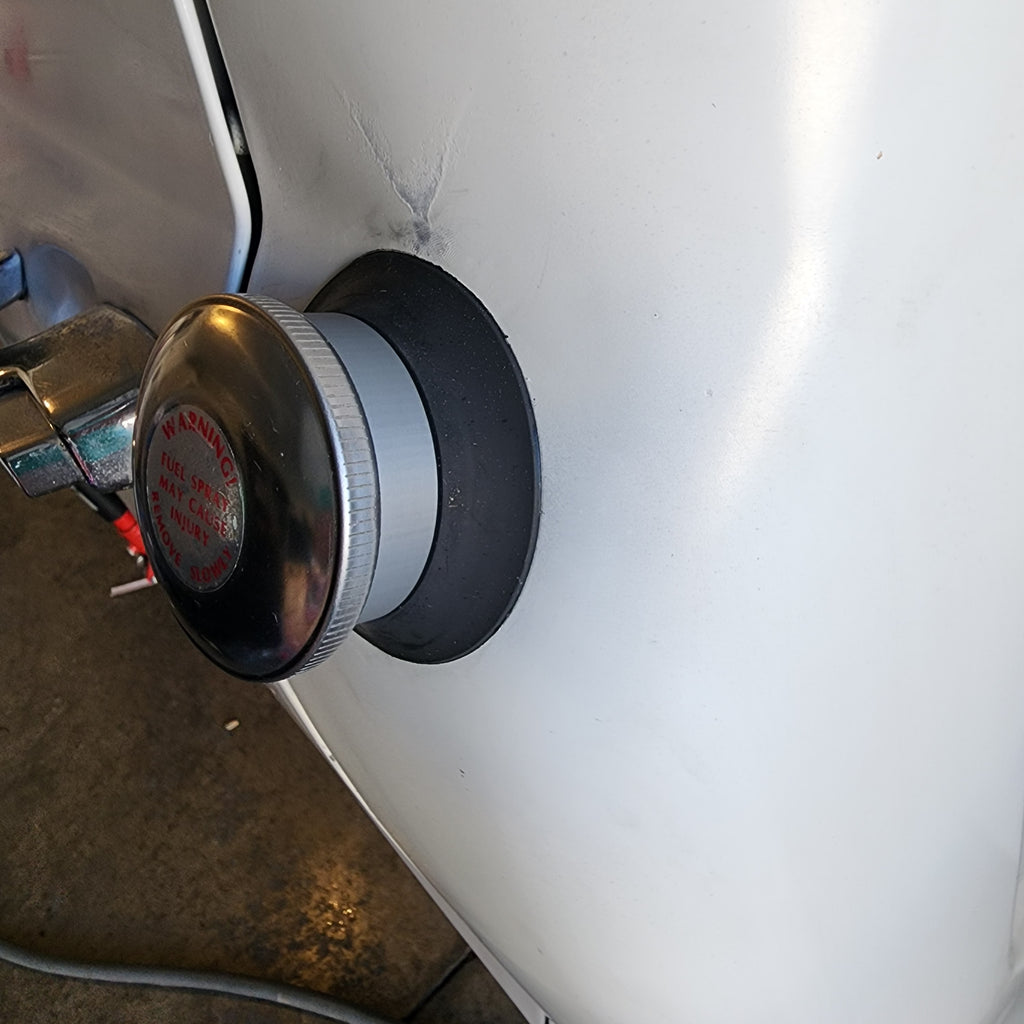 Gas Tank Hole Cover Fits Original Gas Cap & Grommet  Made for 1967-1972 Chevy C10 GMC Black ASA