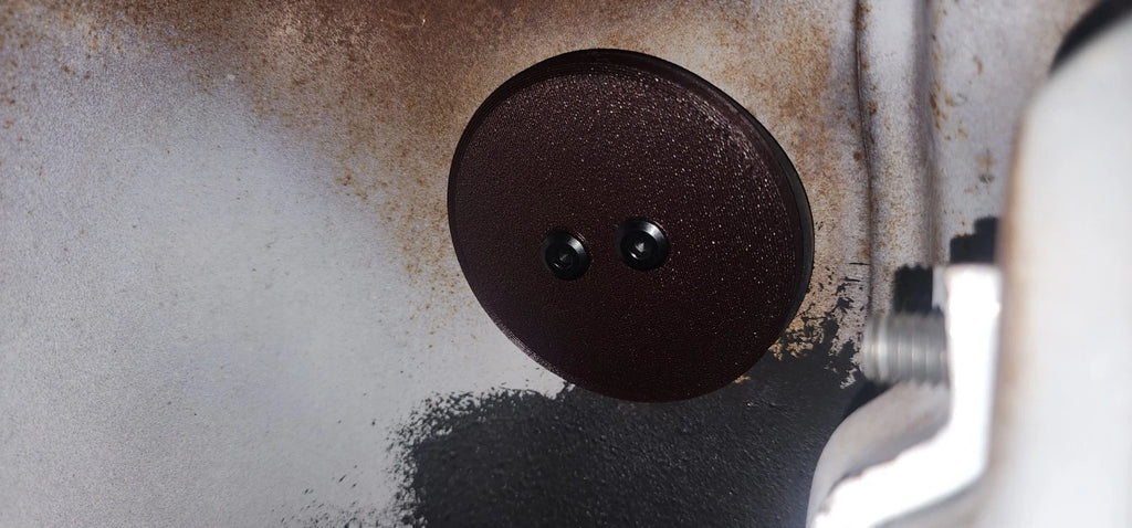 PhantomFill™ 1955–1959 Chevy Truck Gas Filler & Cab Hole Cover
